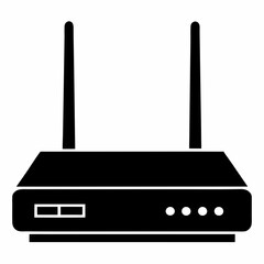 Router Silhouette Vector Art