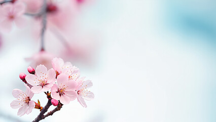 Fototapeta premium pink cherry blossoms in spring