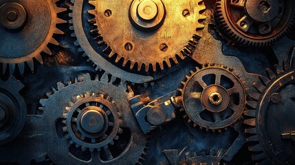 Complex machinery crafted by engineers for heavy-duty industrial applications.