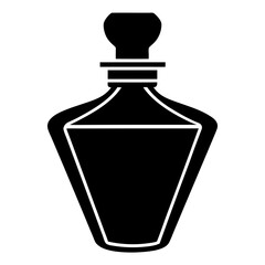  Perfume bottle icon silhouette vector art illustration