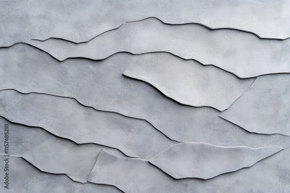 Poster minimalist gray concrete textured wall abstract background with fractal like pattern