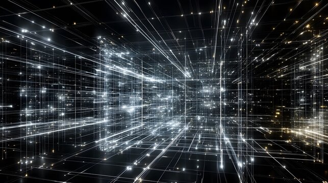 Exploring quantum computing visualizations digital space 3d graphics virtual environment abstract viewpoint