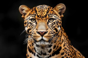 Obraz premium Fierce and Powerful Leopard Predator Stalking in Natural Habitat