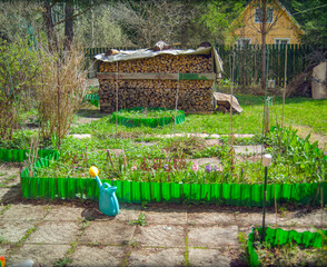 small garden space