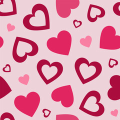 Seamless pattern with heart perfect for romantic occasions and celebrations