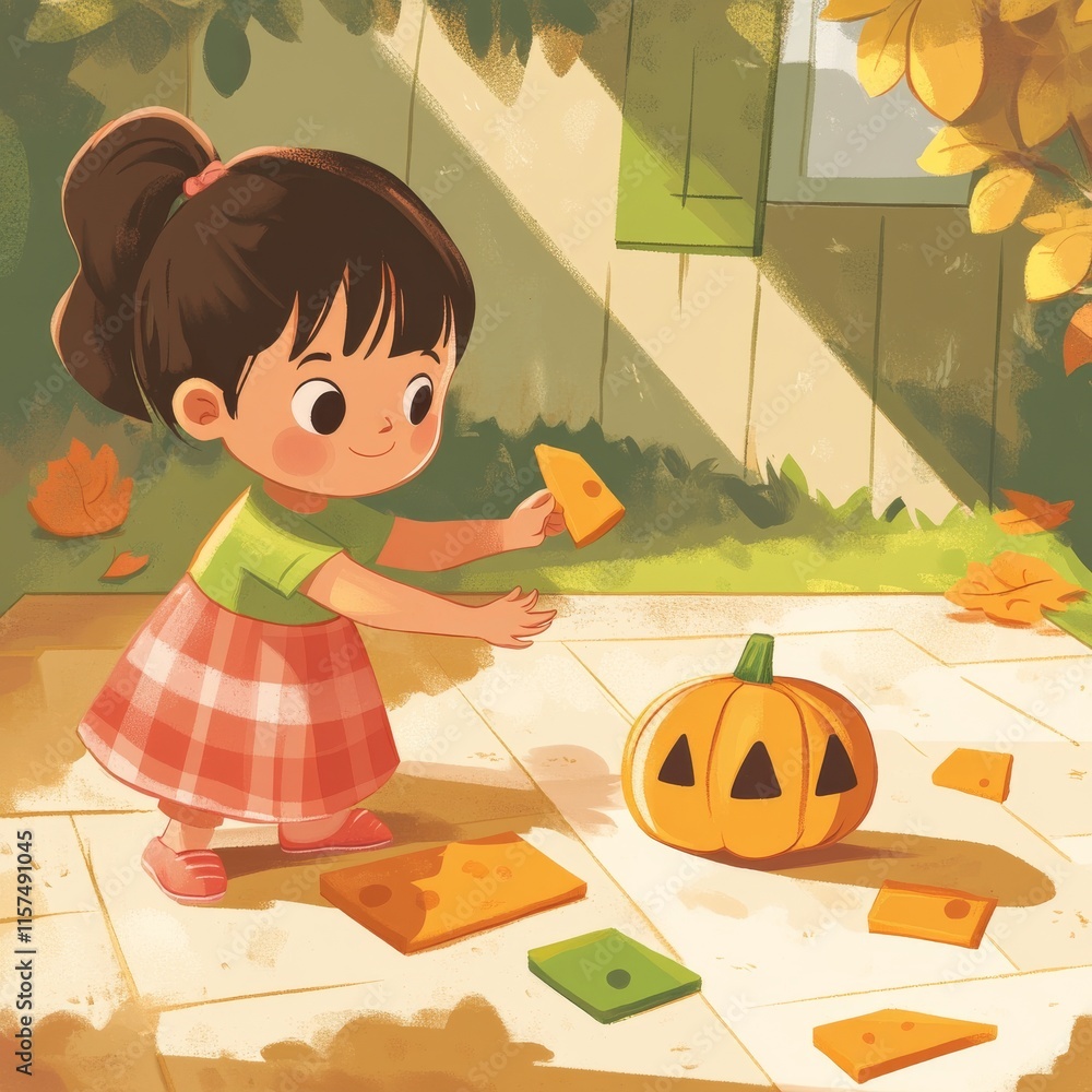 Poster tasks for children's development. logical problems. find the right shadow. gardener