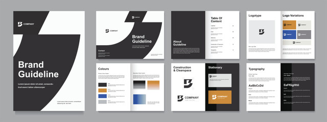 Brand Guideline Design Template, Brand Guidelines
