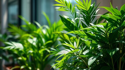 Obraz premium Indoor Plants - Bright, Colorful, Detailed, Dramatic Lighting