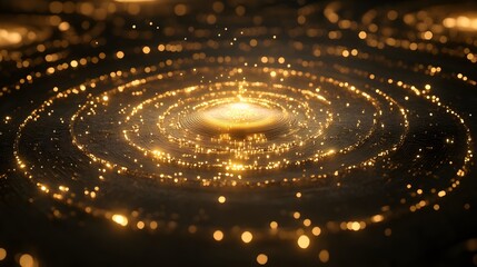 Captivating cosmic swirls digital space abstract art dark background close-up view visual energy