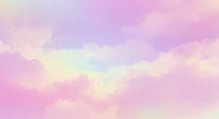 Pastel Cloud Background Soft Pink Purple Yellow Sky