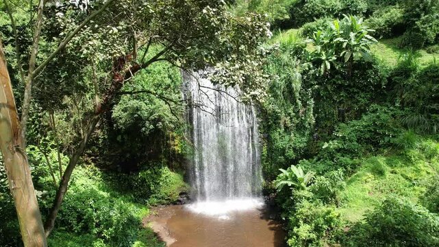 Waterfall in a river near Mt. Kenya
