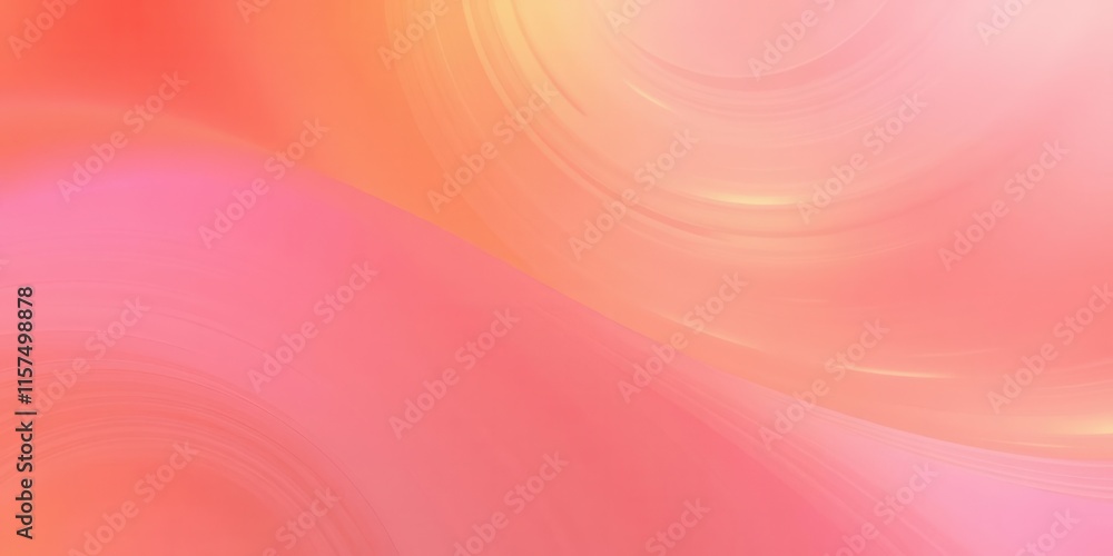 Poster soft pastel swirls in warm tones of pink and peach creating a dreamy abstract background for creativ
