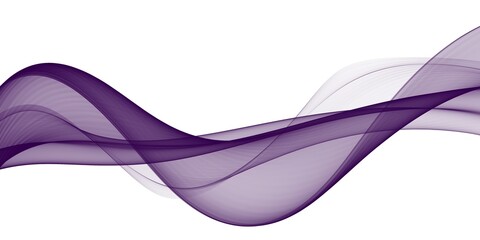 Abstract purple wave background with glowing line