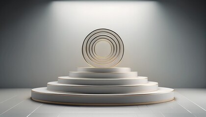 Fototapeta premium staircase in the middle of the wall