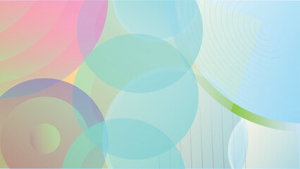 Abstract Bokeh and Pink geometric on white background, Abstract color gradient soft colorbackground, Geometric shapes and spheres, pastel pink, soft colors abstract background