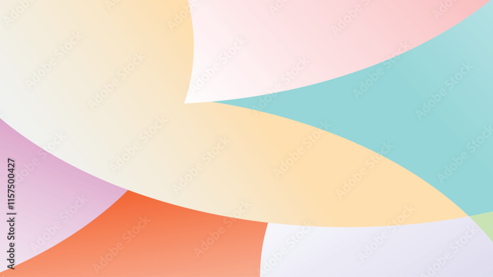 Poster abstract bokeh and pink geometric on white background, abstract color gradient soft colorbackground,