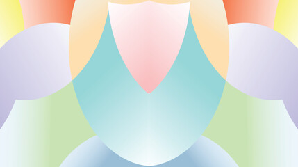 Abstract Bokeh and Pink geometric on white background, Abstract color gradient soft colorbackground, Geometric shapes and spheres, pastel pink, soft colors abstract background