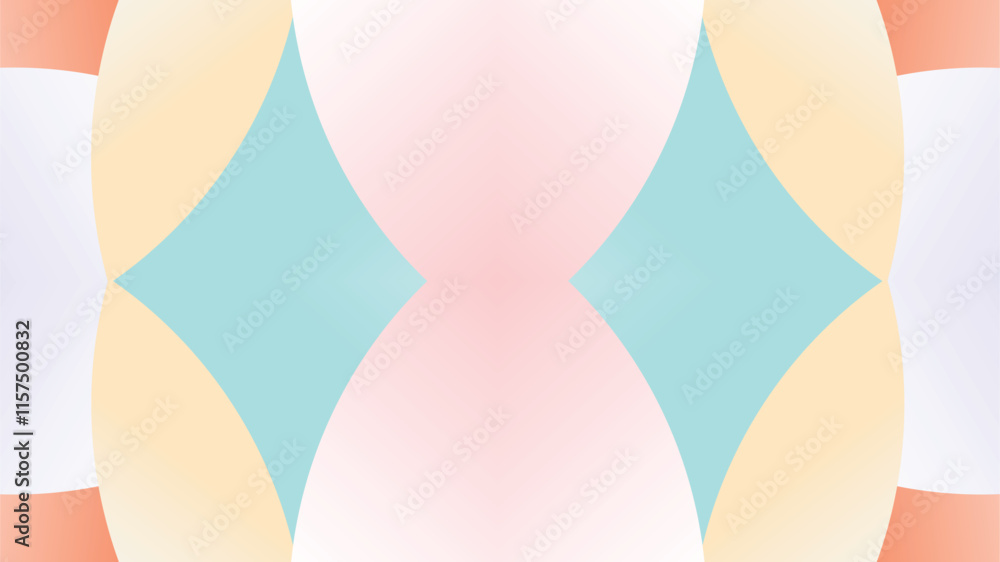 Poster abstract bokeh and pink geometric on white background, abstract color gradient soft colorbackground,