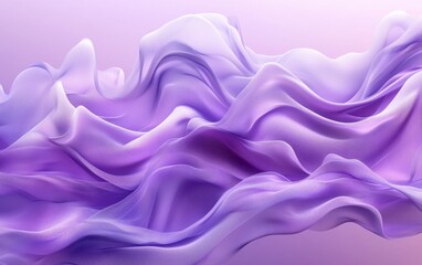 Fototapeta premium Abstract Purple Fabric Waves: Elegant Draped Silk Texture Background