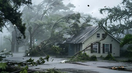 A hurricane is a powerful tropical cyclone characterized by intense winds, heavy rainfall, and a low-pressure center, often forming over warm ocean waters. These storms, also called typhoons or cyclon