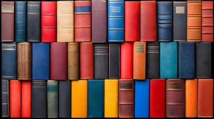 Colorful Book Collection Illustration
