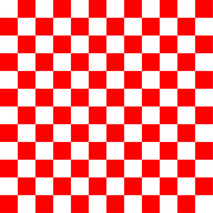 Red White Checkerboard Pattern Simple Geometric Background Design