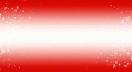 Red and White Festive Background: A minimalist yet elegant design featuring a soft red to white gradient, adorned with delicate white sparkles.