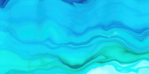 Obraz premium Abstract Teal and Blue Swirling Fluid Art Background