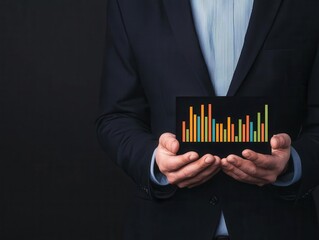 Person holding a holographic financial plan labeled Long Term Equity Fund, symbolizing strategic equity management