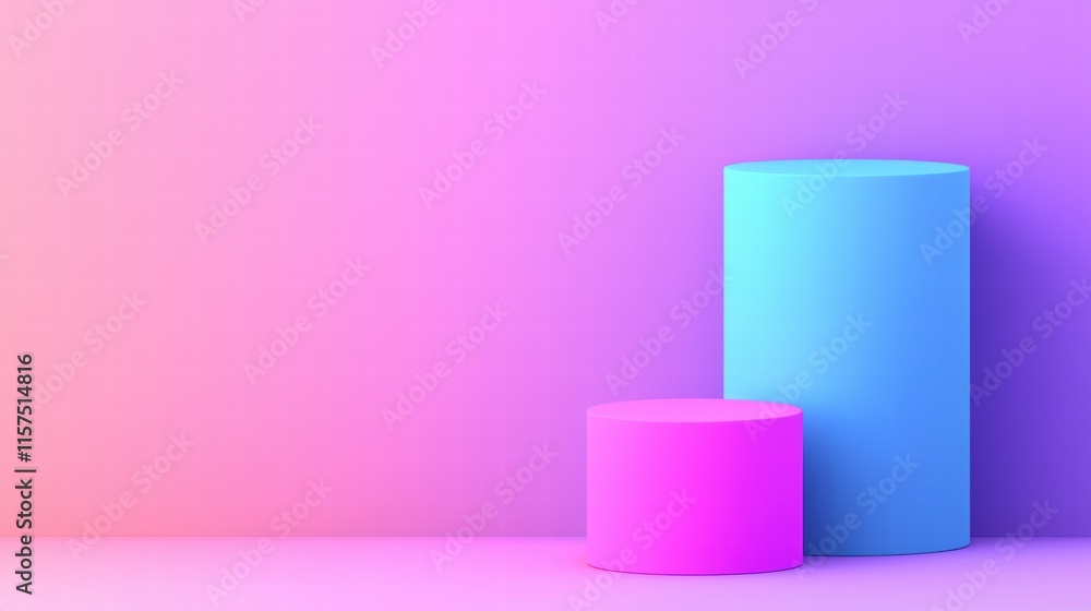 Poster modern ai driven data visualization dashboard in vibrant colors