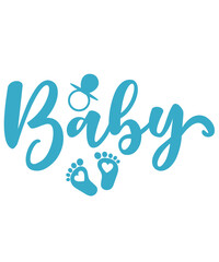 Baby typography design on plain white transparent isolated background for card, shirt, hoodie, sweatshirt, apparel, tag, mug, icon, poster or badge