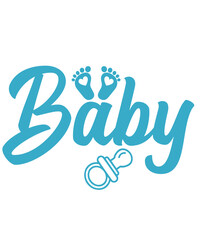 Baby typography design on plain white transparent isolated background for card, shirt, hoodie, sweatshirt, apparel, tag, mug, icon, poster or badge