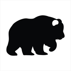 silhouette of panda vector