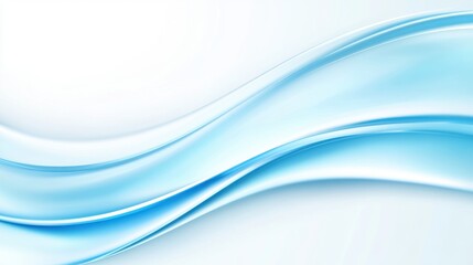 Fototapeta premium Soft Blue Waves on Light Background for Abstract Design or Wallpaper