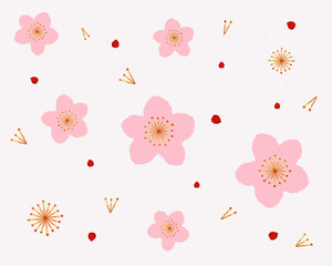 Fototapeta premium plum blossom Design Material