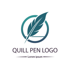 Obraz premium Quill pen logo