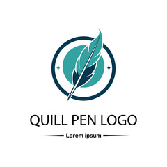Obraz premium Quill pen logo