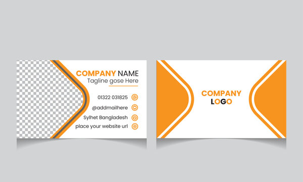 Double-sided creative business card Design.