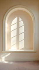 Arched Window Niche Interior Illustration