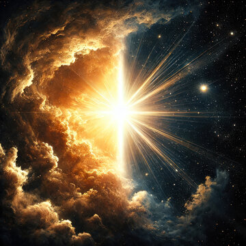 Biblical Creation Day 1 with Light and Darkness  
