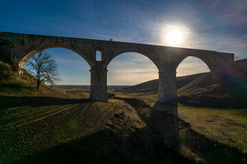 An ancient arch bridge built in 1916.