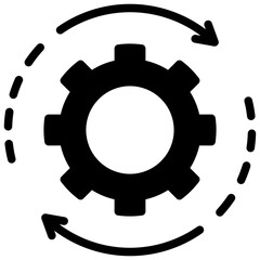Management Service Glyph Icon