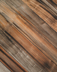 Natural background image with different brownish shades of wooden planks.	