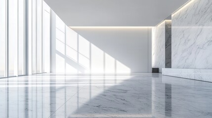 Obraz premium Shimmering Granite Surface in Modern Interior Space