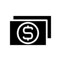 Dollar banknote icon. Concept of finance, investment, and banking.