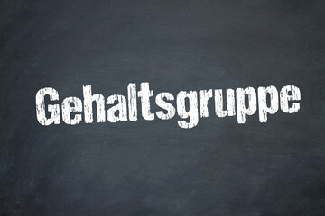 Obraz premium Gehaltsgruppe 