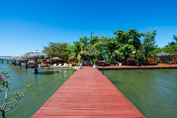 View of Ilha Canela (Cinnamon Island) at Palmas - Tocantins, Brazil