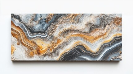 Fototapeta premium Vibrant Swirling Patterns in Granite Sample