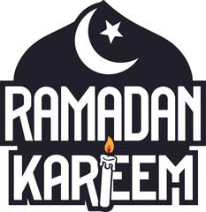 Ramadan Kareem, Ramadan Kareem T Shirt Design. Ramadan Kareem POD Design