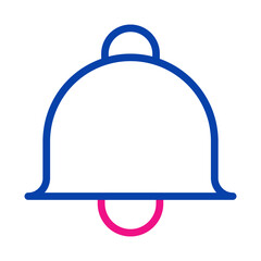 Bell icon for notification. Concept of reminder, alert, and alarm.